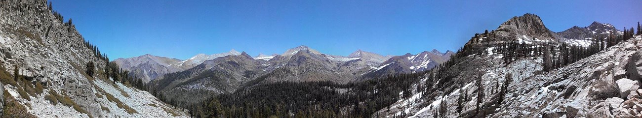 An image of the Mineral King Valley from the Eagle Lake Trail. Photo by Mike Krivis