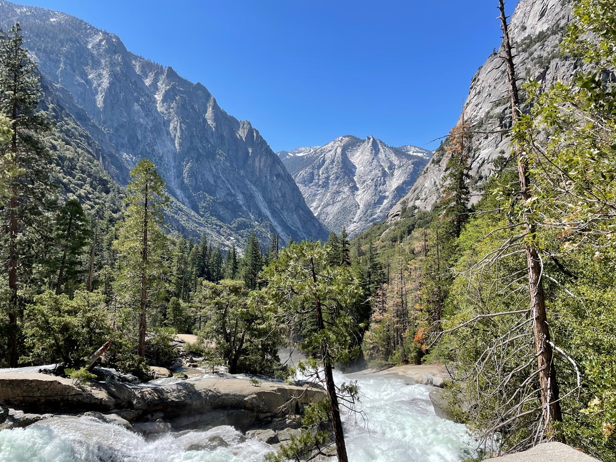 View of Mist Falls in Kings Canyon National Park