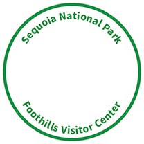Virtual passport stamp, Foothills Visitor Center, Sequoia National Park.