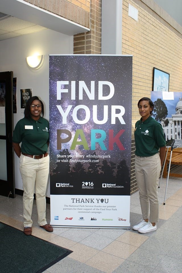 tiffany and kia at Lowndes IC Interns Welcome Visitors to Selma to Montgomery National Historic Trail