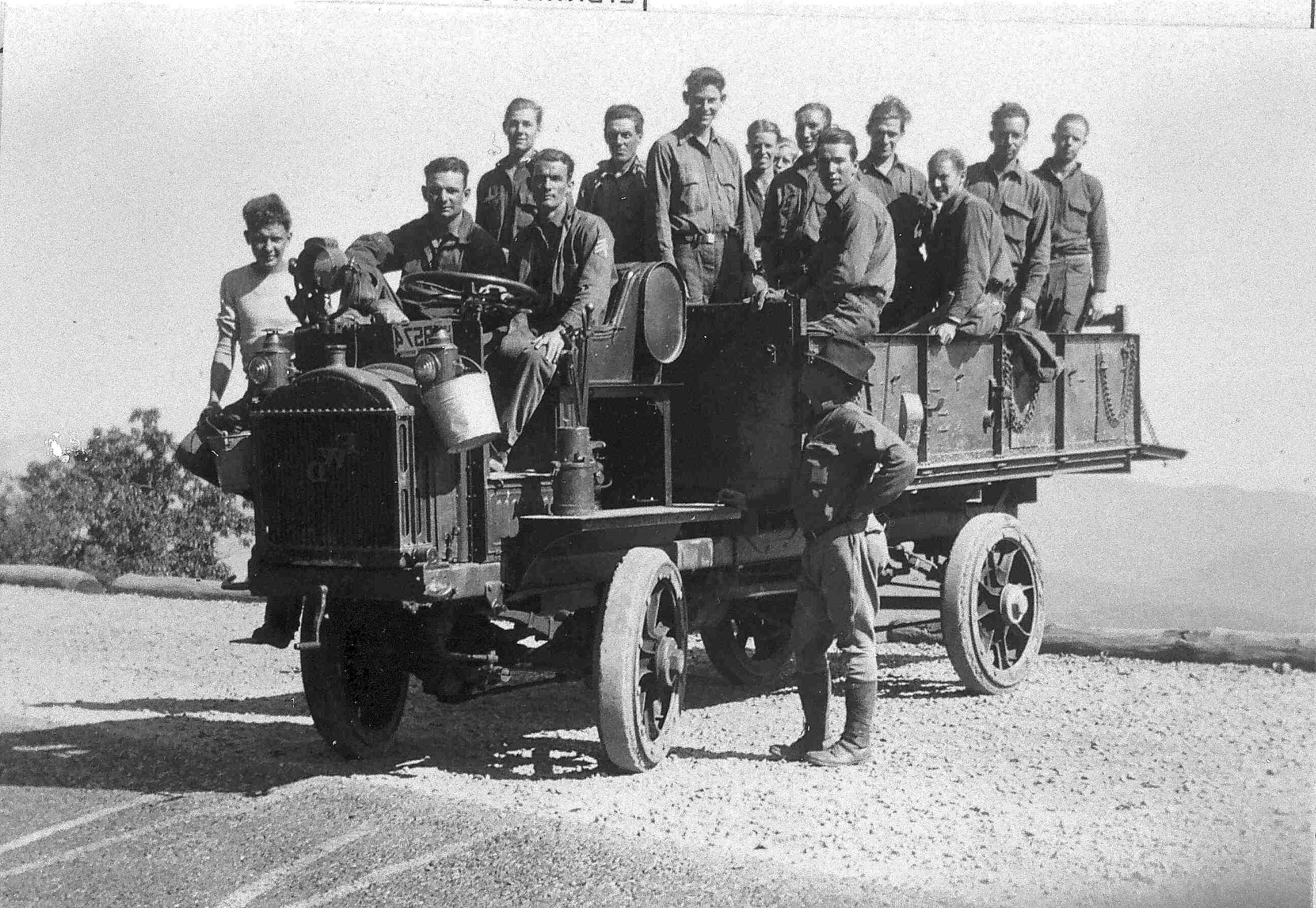 CCC Work Crew Aboard NPS Solid Tired Truck