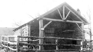 An historic photo of Sexton Shelter from 1932