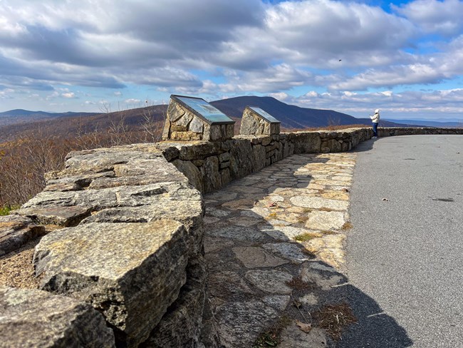 Low Profile Wayside and Stone Wall