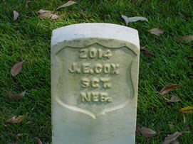 Cox, J. E. grave photograph