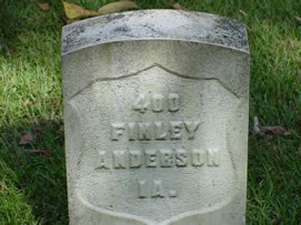 Anderson, Finley grave photograph