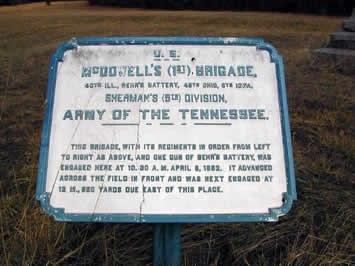 Position Marker #178: McDowell's(1st)Brig.&Morton's(Behr's)Batt.,6th Ind Lt Arty close up photograph