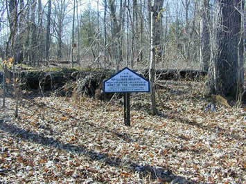 Campsite Tablet #A-31: 52nd Illinois Infantry zoomed out photograph