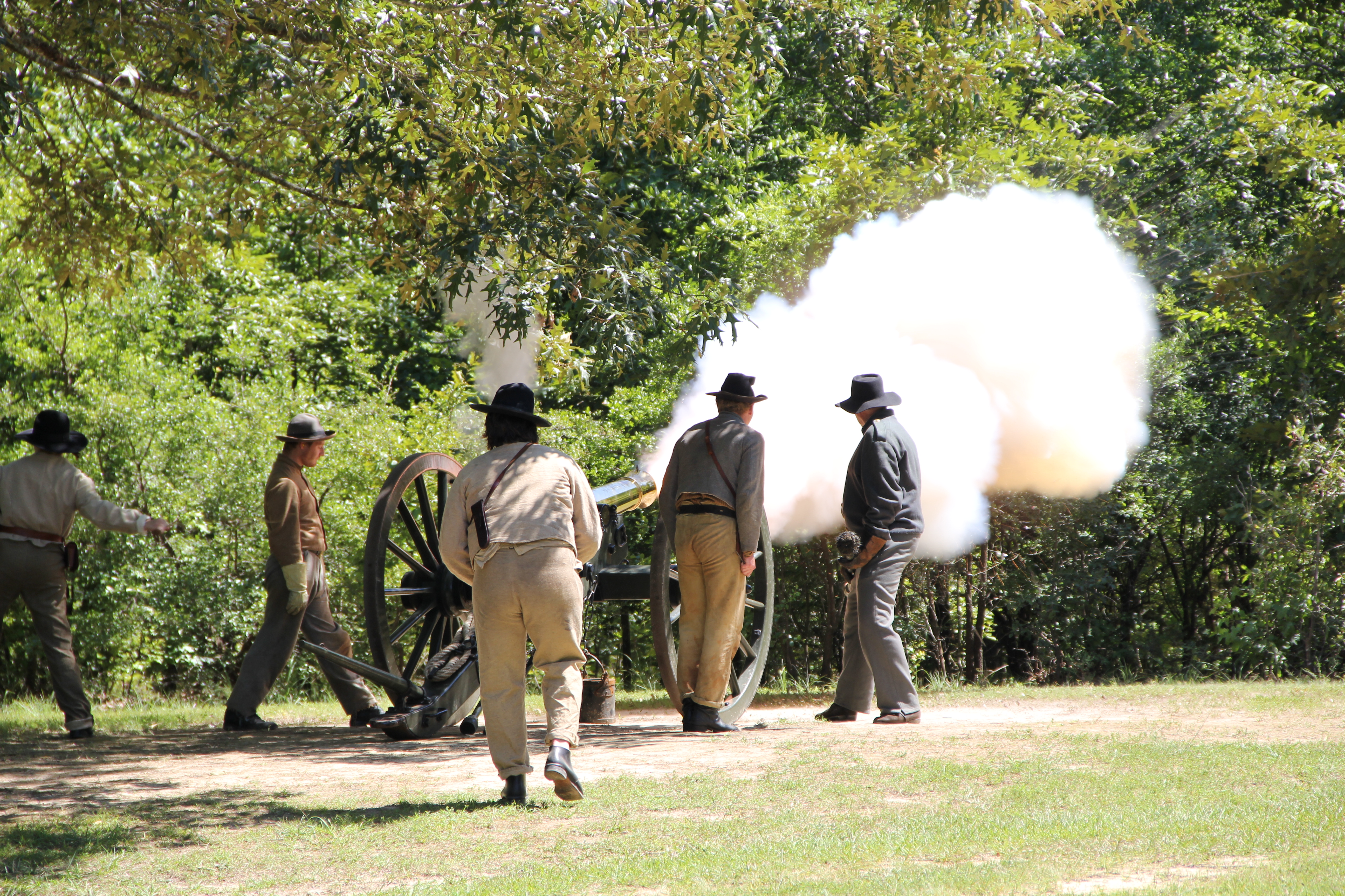 VIP Cannon Crew fires a cannon.