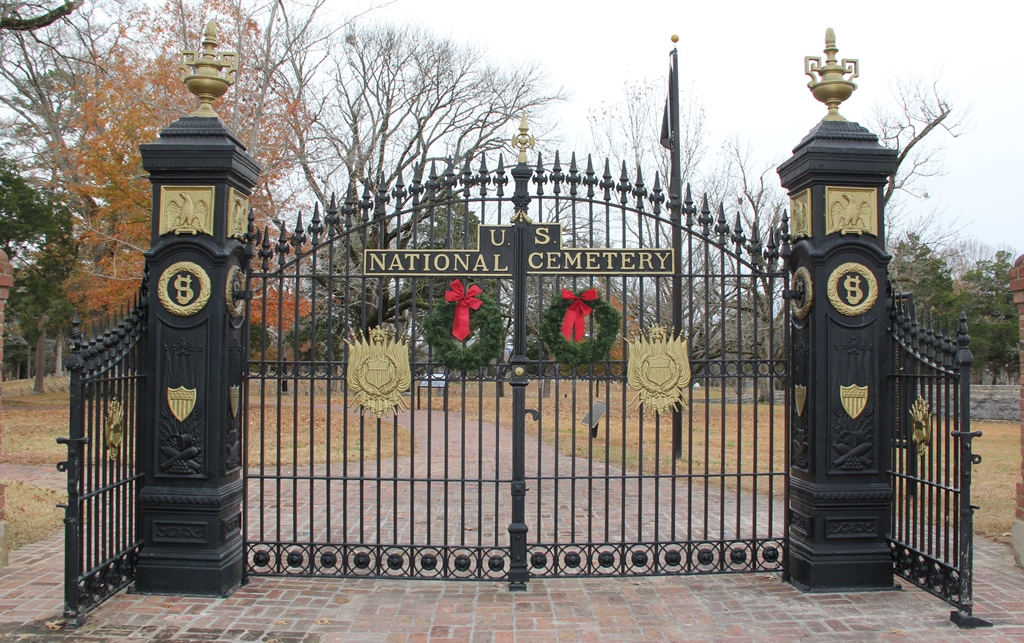 Shiloh National Cemetery gates gates of the national cemetery