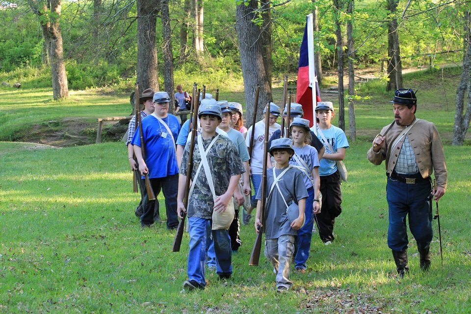 School of the Soldier Kids marching during School of the Soldier