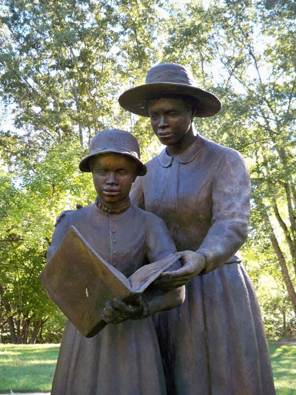 Woman and Child Reading