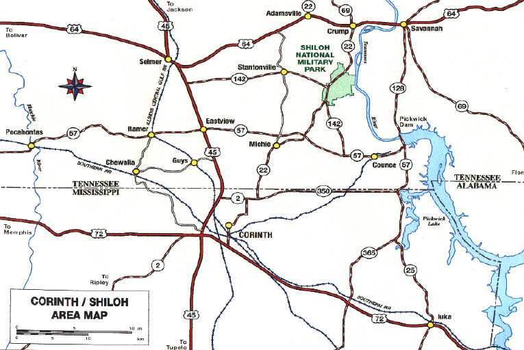 Maps Shiloh National Military Park Us National Park Service