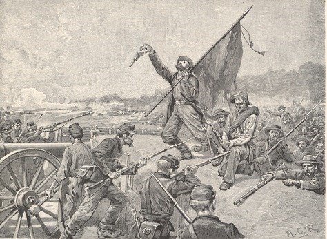 A sketch of the Battle of Corinth