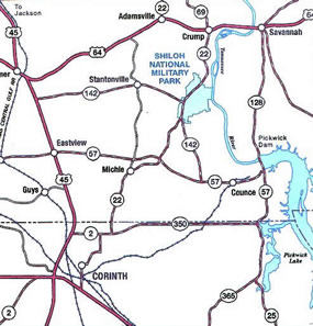 Shiloh Regional Park Map