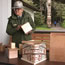 Ranger holding a bentwood box