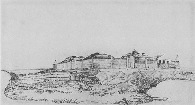 A drawing of Fort Saint Michael.