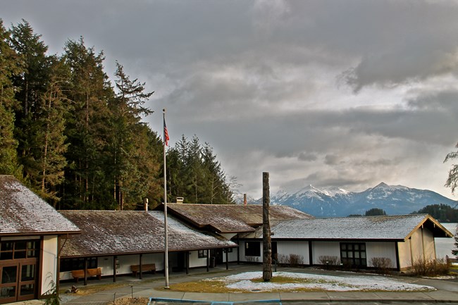 Sunset view from the park's Visitor Center