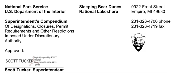 Superintendent Scott Tucker's digital signature, dated May 15, 2026