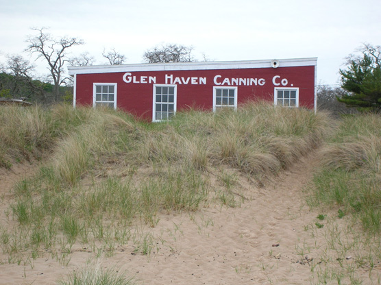 Glen Haven Cannery at Sleeping Bear Dunes National Lakeshore.  Photo courtesy of National Park Service.