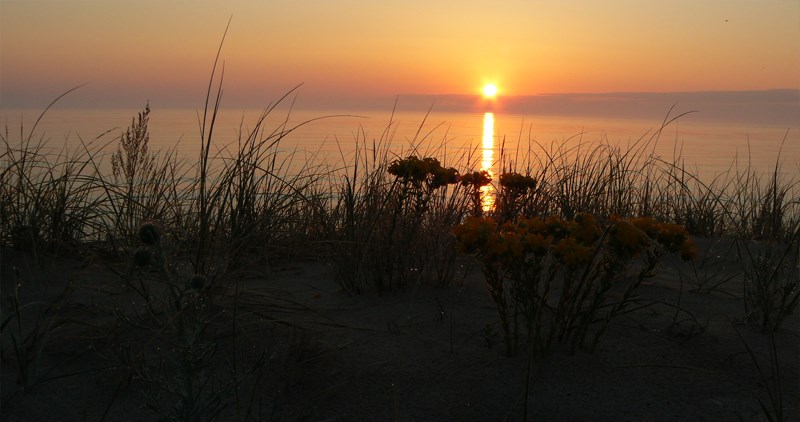 north manitou island sunset