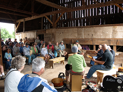 Square dancing at the Port Oneida Fair