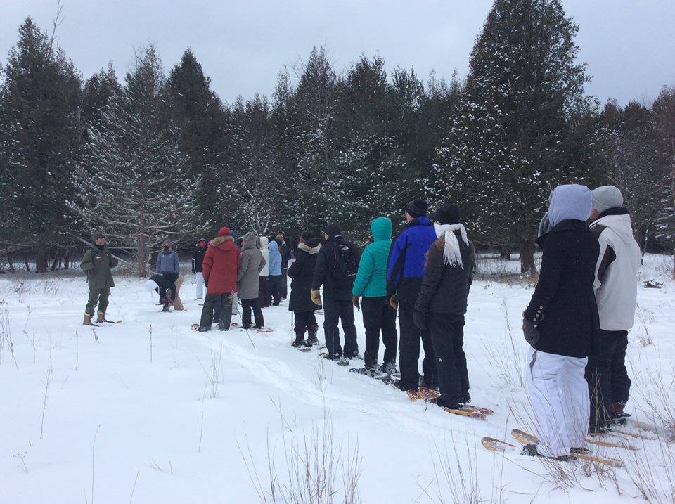 Snowshoe-Hike-Adventure Learning about winter in the park
