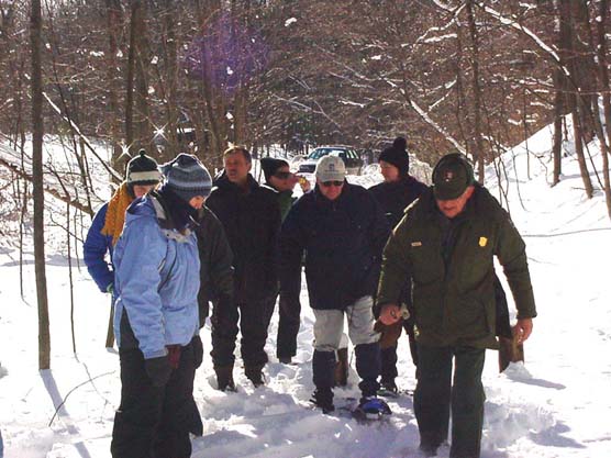 Ranger-led Snowshoe Hike at Sleeping Bear Dunes National Lakeshore.