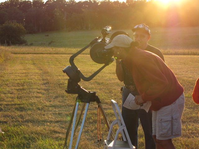 Sun viewing at Sleeping Bear Dunes NL
