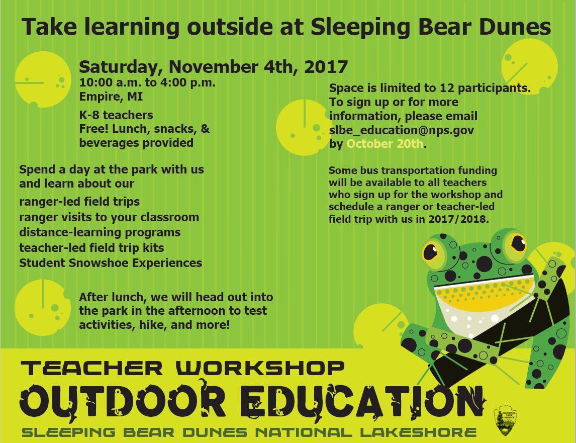 Flier outlining the workshop's activities