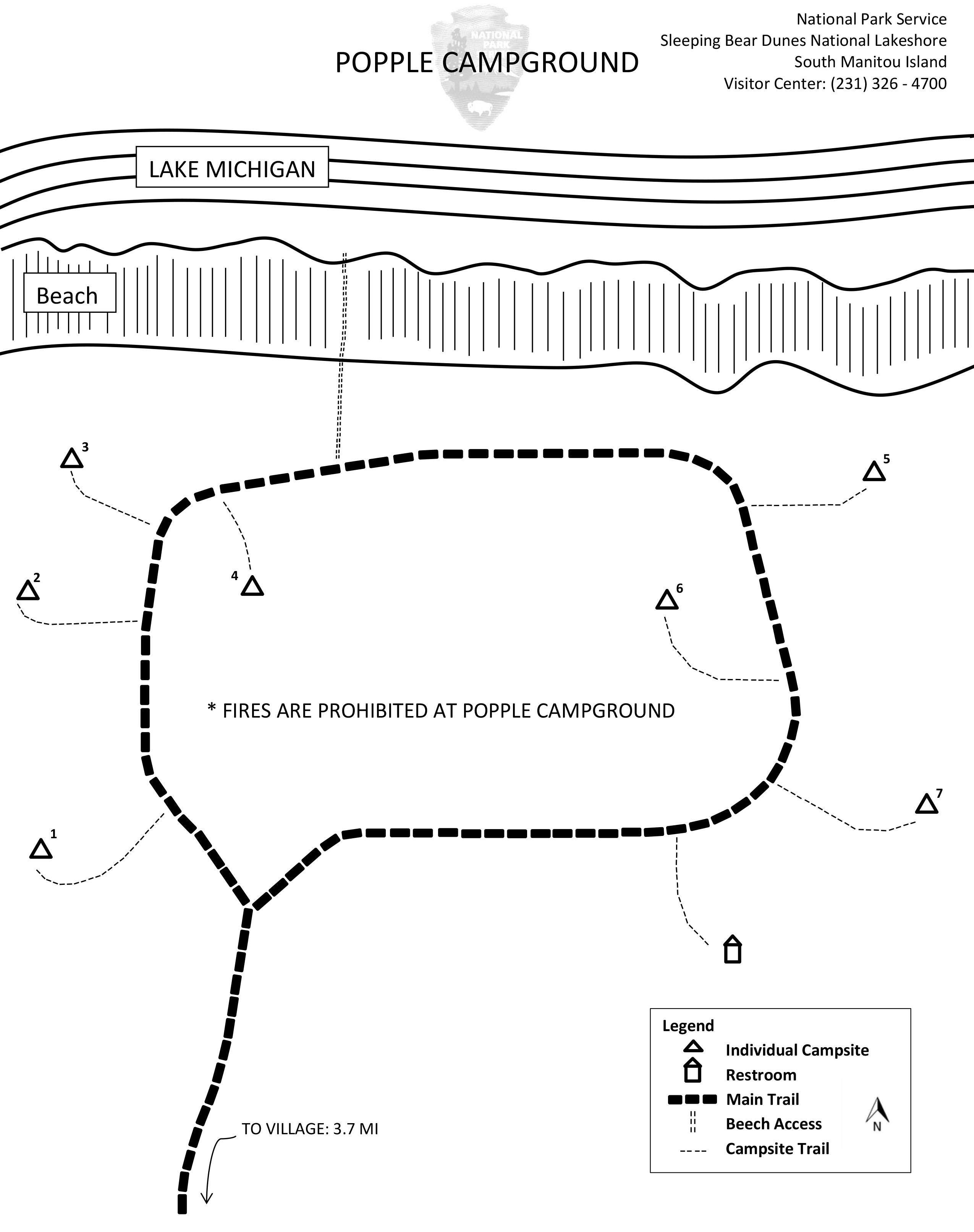 Popple Campground Sleeping Bear Dunes National Lakeshore (U.S