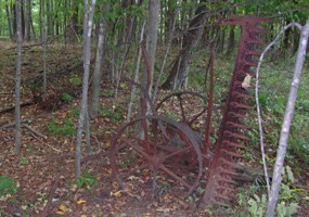 Old Farm Equipment on Empire Bluff Trail