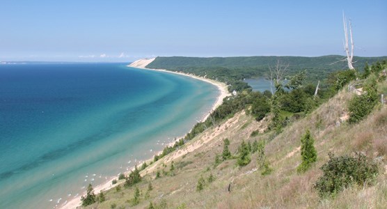 View of Lake MI from Empire Bluff