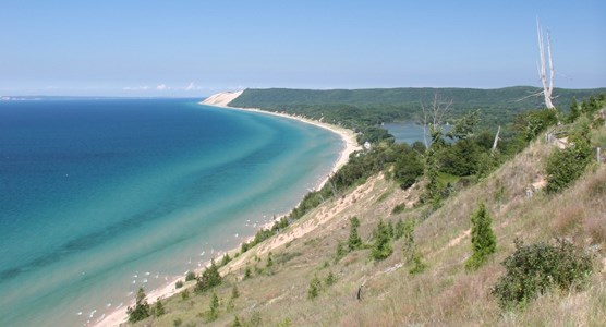 View of Lake MI from Empire Bluff