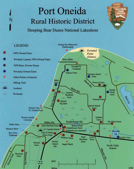 Port Oneida Map