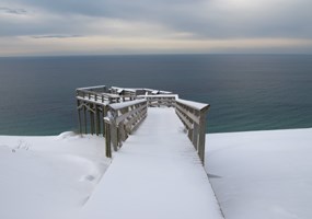 Lake Michigan Overlook in the Winter