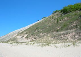 Bluff below Lake MI Overlook