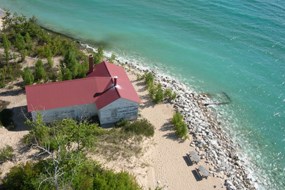 Fog Signal Building from top of the lighthouse