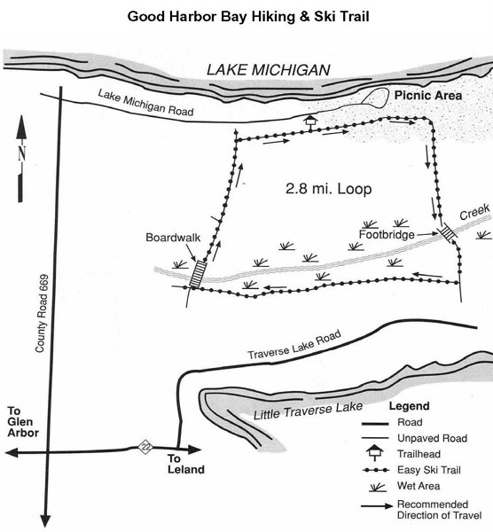 Good Harbor Bay Trail Map