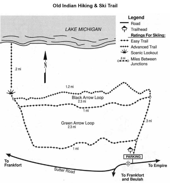 Old Indian Trail Map