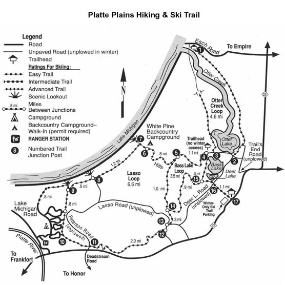 Platte River State Park Map Platte Plains Trail - Sleeping Bear Dunes National Lakeshore (U.s. National  Park Service)