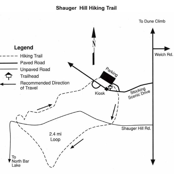 Shauger Hill Trail Map