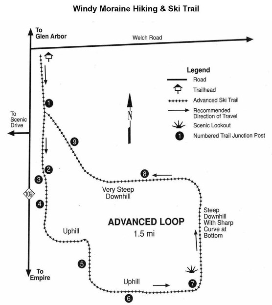 Windy Moraine Trail Map