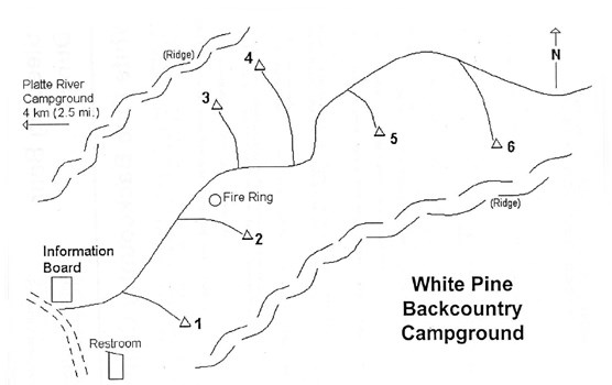 White Pines Camp Map