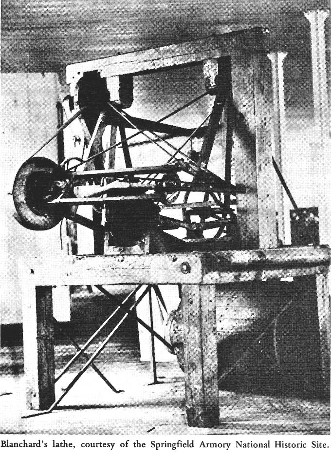 Blanchard's original stock lathe, c1822, at Springfield Armory NHS Museum
