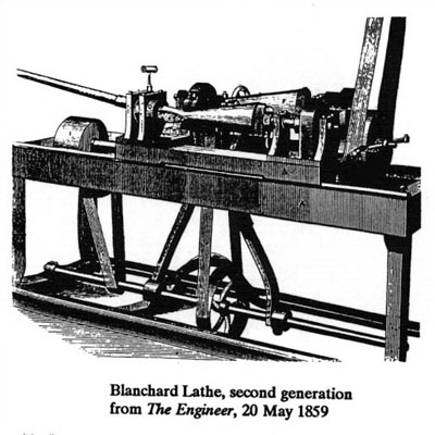 Armory stock shaping machine c1850s