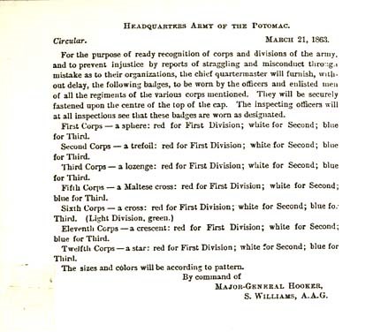 Gen. Hooker's March 1863 order