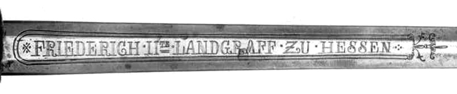Hessian sword blade markings