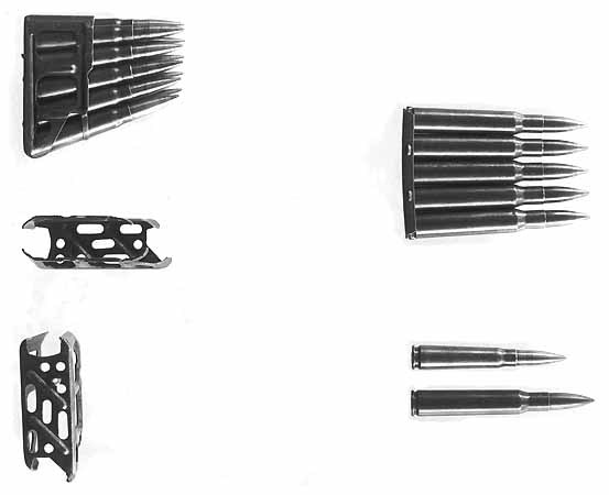 Pedersen T1 cartridges compared with US M1903 cartridges