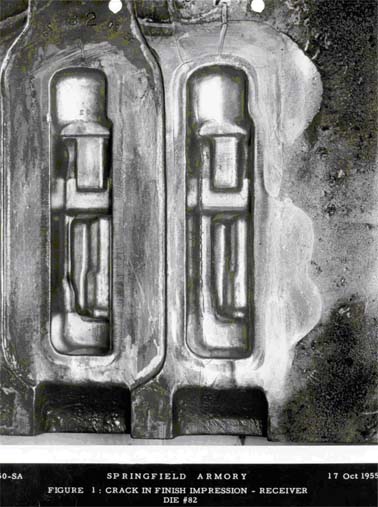 Forging dies for the M1 rifle receiver