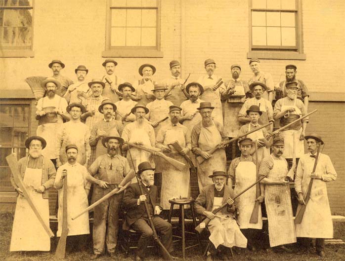 Armory stocking shop in September 1886